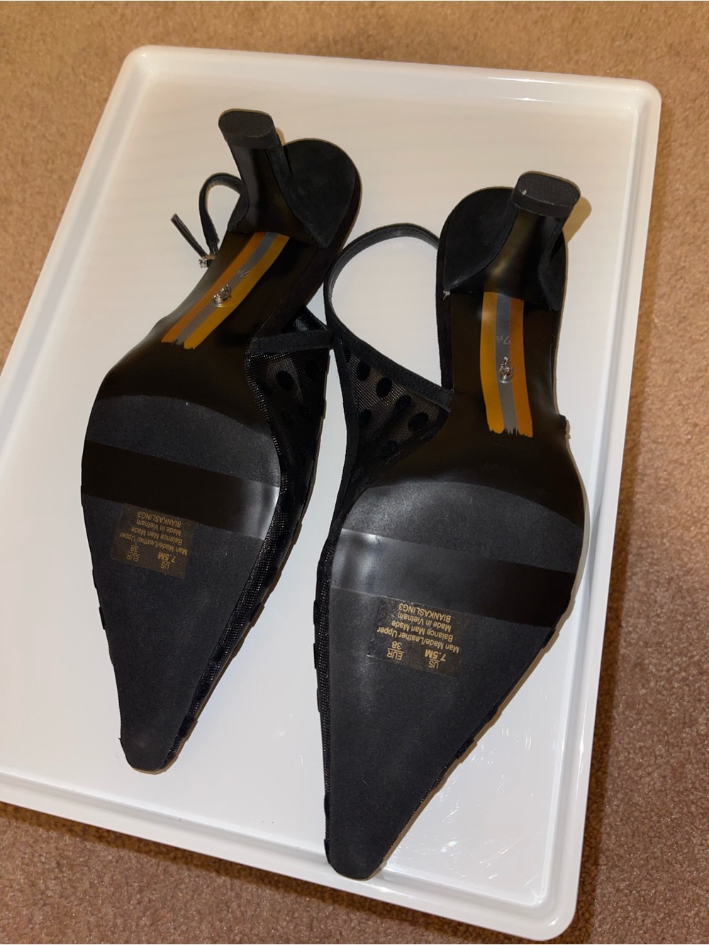 Sam Edelman Bianka Slingback Mesh Pointed Toe Pump, Women’s Size 7.5 - Picture 15 of 15